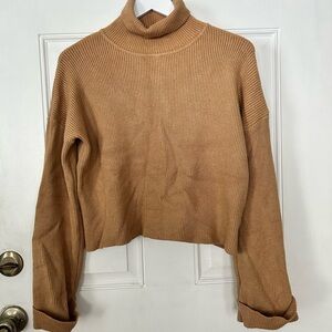 Dreamers Tan Turtleneck Sweater